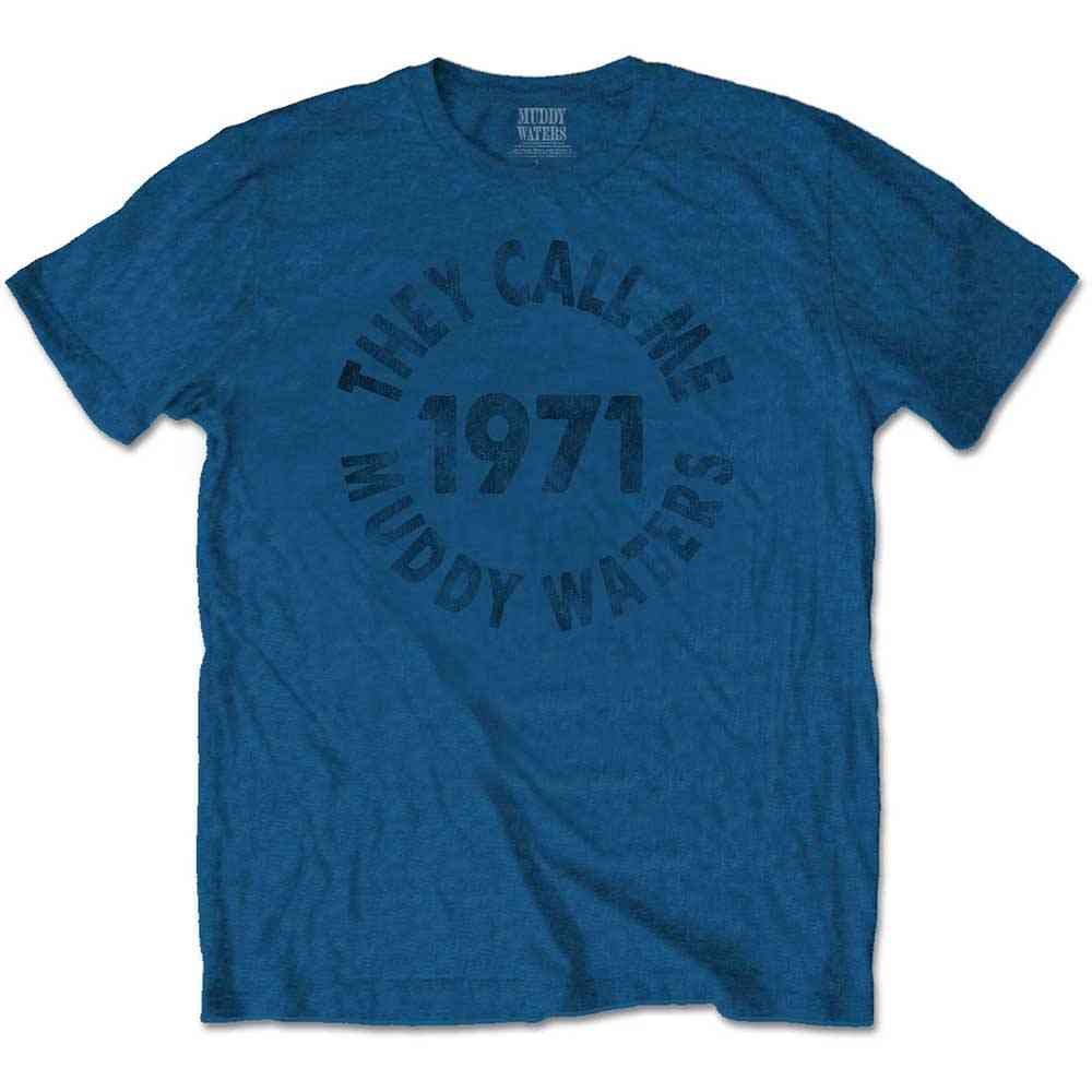 Muddy Waters - They Call Me Heren Tshirt - Blauw